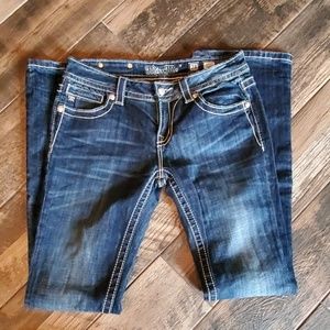 Like New Miss Me dark denim jeans size 28